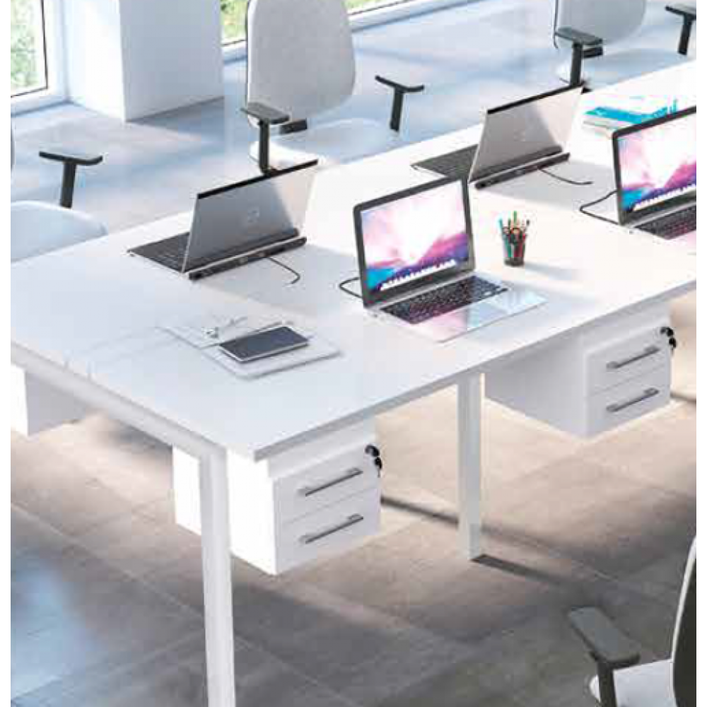 Gaveteiro suspenso para plataforma metálica Executive Desk 725651 - Linha M - office 25mm