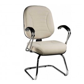 Cadeira Diretor fixa contínua com braço cromado-Linha Petunia-Matrix Mòveis